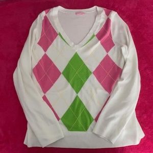 Lilly Pulitzer White Sweater Size L or XL
